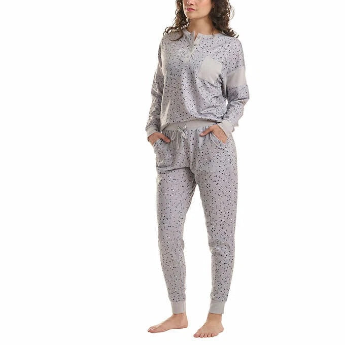 NWoT Splendid Women's 2 Piece Pajama Set Lounge Set Gray Size L $75 L298