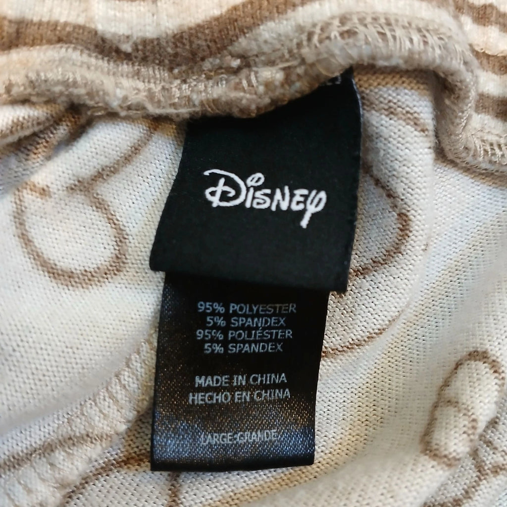 Disney Womens Large Pajamas Lounge Set Mickey Mouse Long Sleeve & Pants #Z-37
