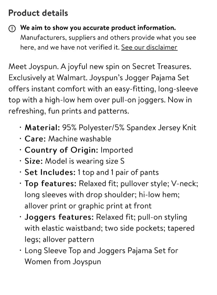 Joyspun Womens Size XL (16-18) Polar Bear Christmas Pajama Set 2-pc w Pockets