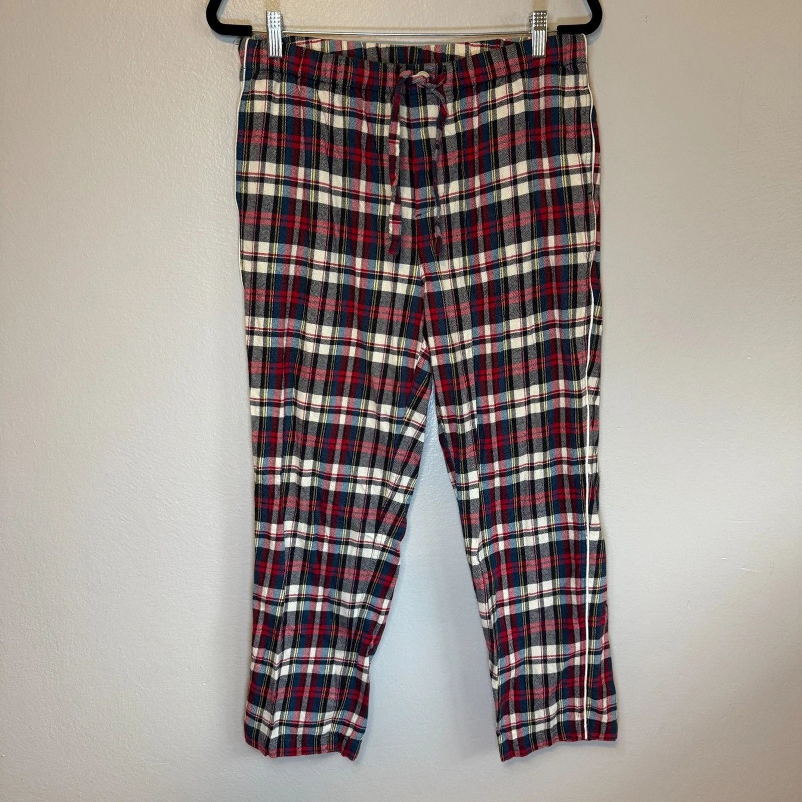 Sleepy Jones Women's Plaid Flannel Cotton Pajama Set Size M