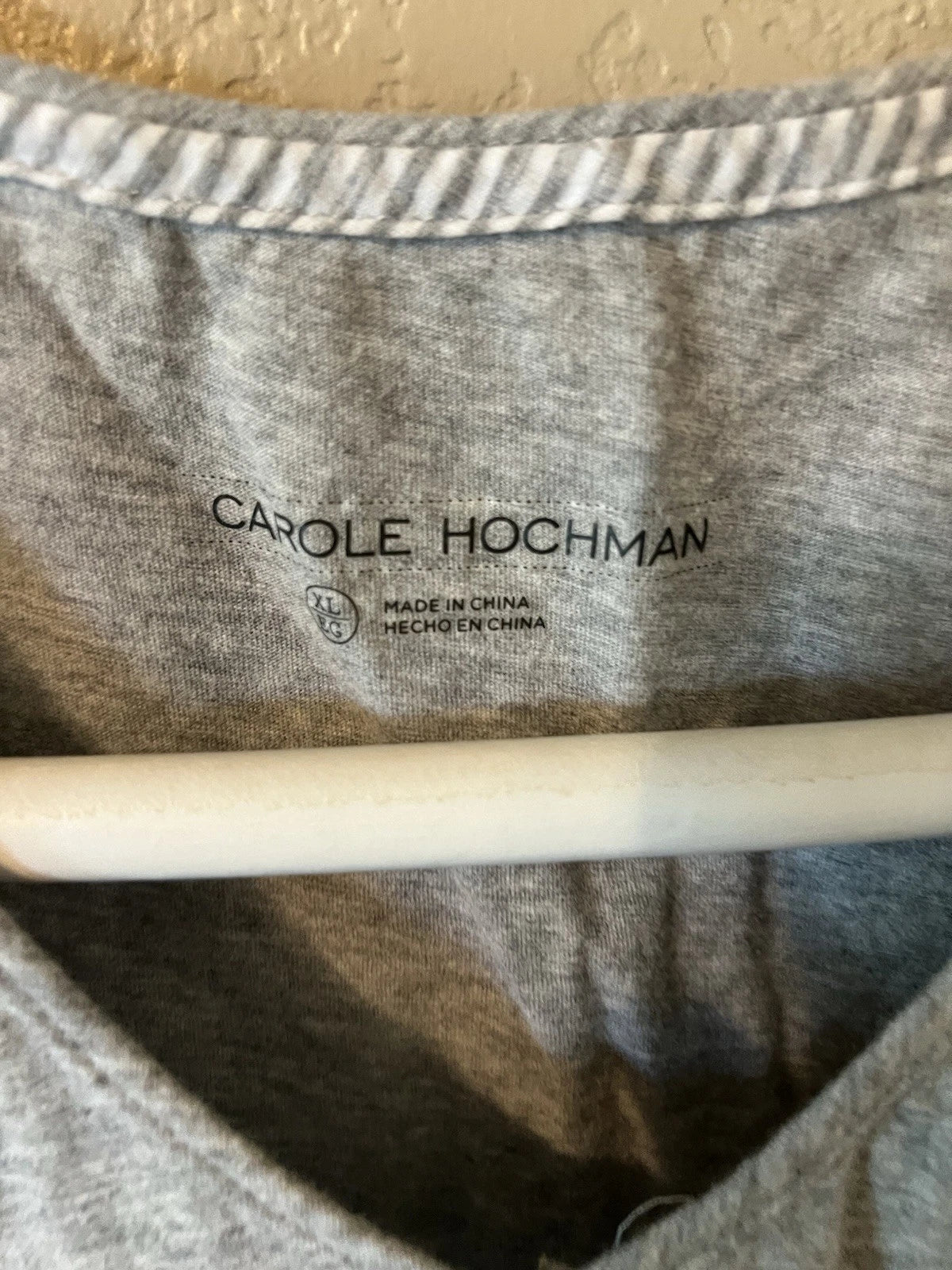 Set Of 2 Carol Hockman Gray Pajama Tops  Size XL