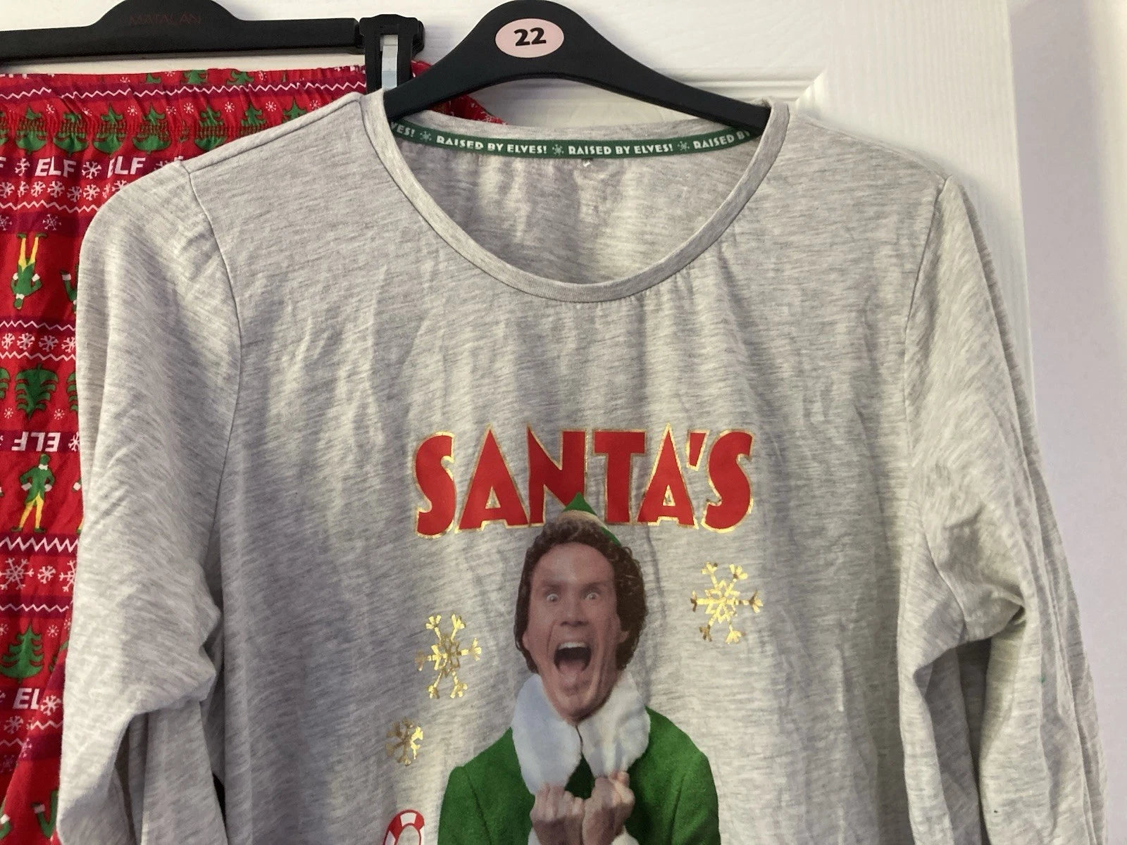George Elf Women's Pyjamas Size 16-18 Santa's Coming