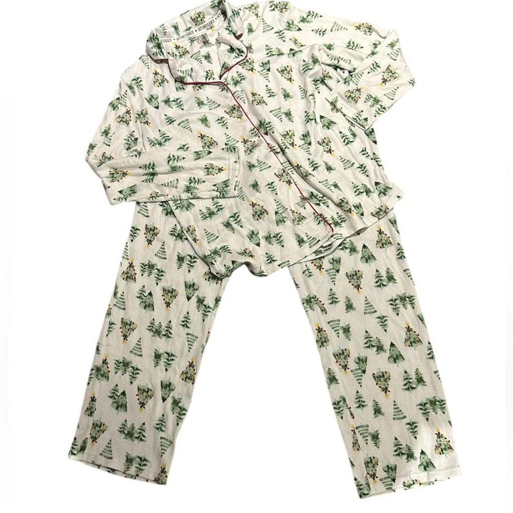 Let’s Get Cozy Super Soft and Stretchy Christmas Tree Pajamas Medium