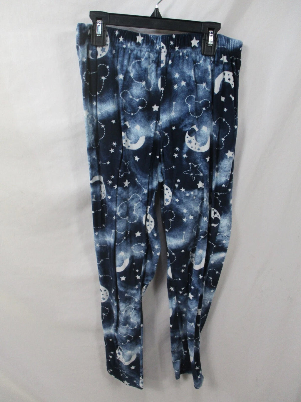 Mickey Mouse Womens Pajama Set Small Blue Dream Fleece Long Sleeve Soft 2Pc