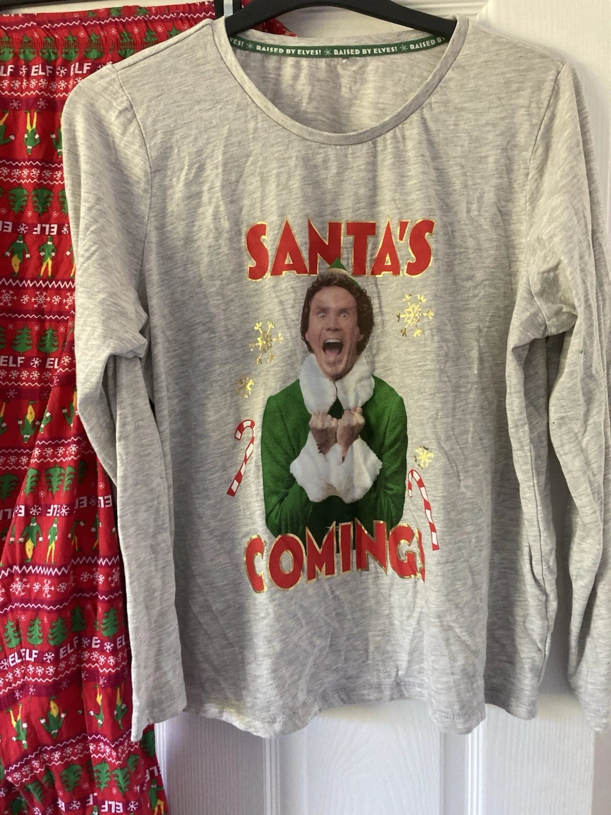 George Elf Women's Pyjamas Size 16-18 Santa's Coming