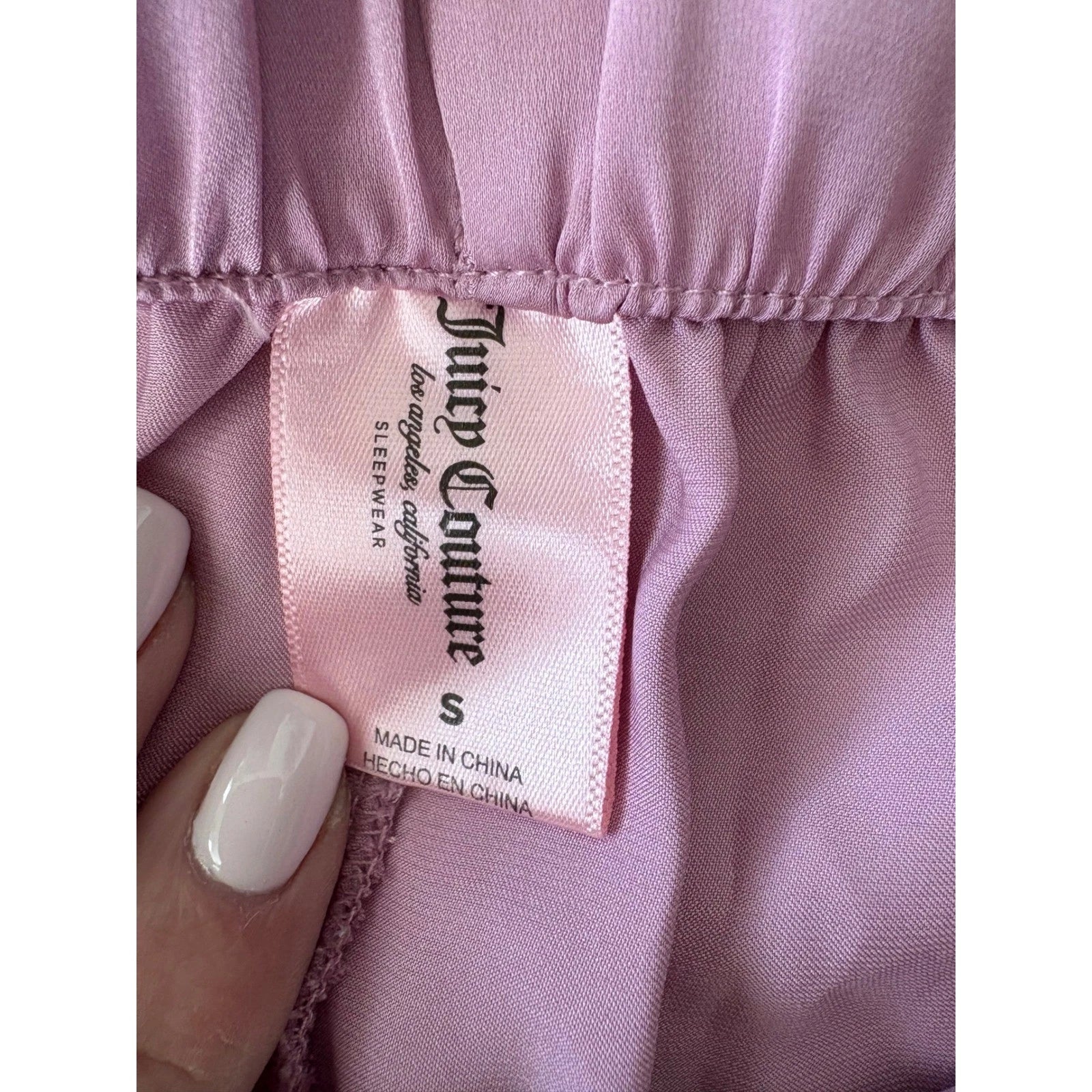 Juicy Couture Sleepwear Pajama Set Women's Size S Button Front Top