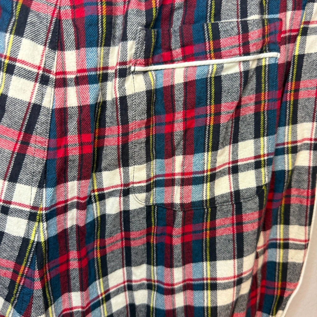 Sleepy Jones Women's Plaid Flannel Cotton Pajama Set Size M