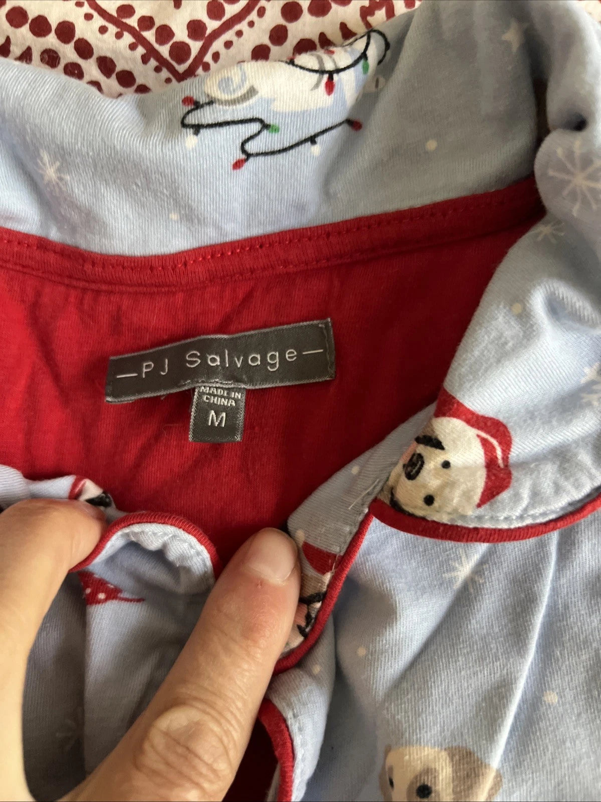 PJ SALVAGE pajama set - Christmas Dogs - MEDIUM (run Small)