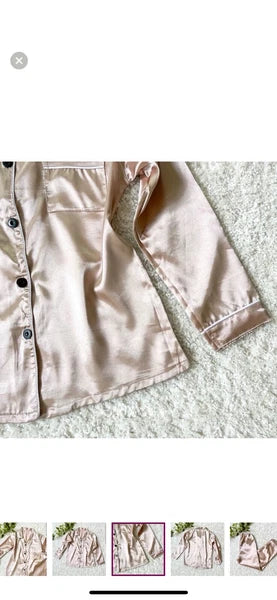 Saten Pajamas Set, Size L