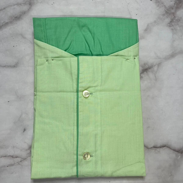 Vintage Sears Jamarettes Womens Pajamas Size 36 M Seafoam Green Piping New