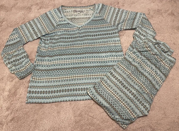 Dearfoams Fleece 2 Piece Pajama Set M