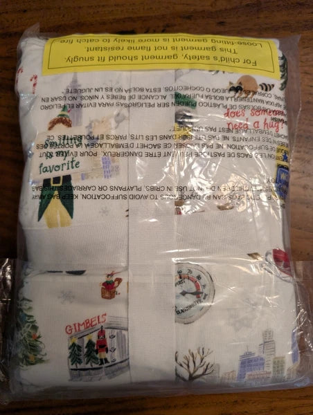 POTTERY BARN KIDS Elf Adult Organic Cotton Pajama Set-XL-NWT