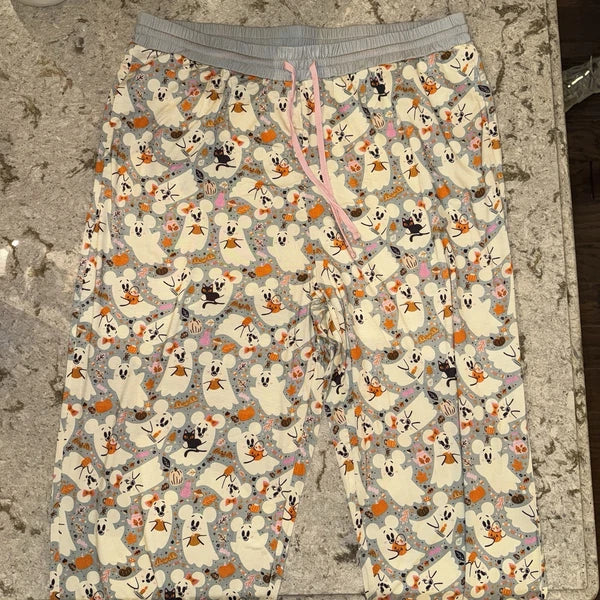 2025 Disney Parks Halloween Mickey Minnie Ghost Pajama Set Adult XL SUPER SOFT!
