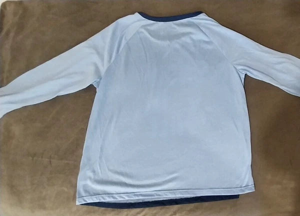 OLAF DISNEY Frozen Navy Light Blue "Snow it All" Pajamas Top Fleece Bottom XL