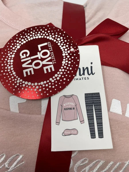 Jenni by Jennifer Moore Intimates 2-Piece Long Pajama Set Sz XS Gray Fair Isle