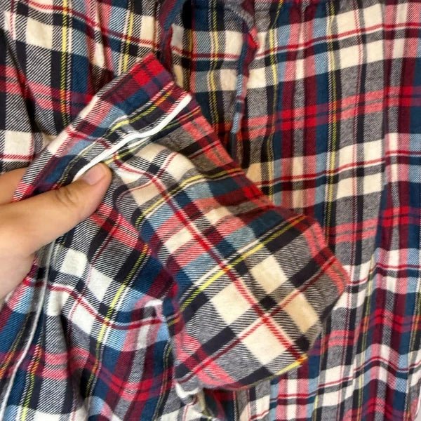 Sleepy Jones Women's Plaid Flannel Cotton Pajama Set Size M