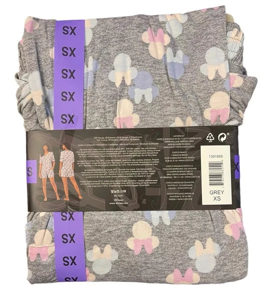 Disney Minnie Mouse Pyjamas Adults Womens Loungewear Pyjama Set with Pockets XS
