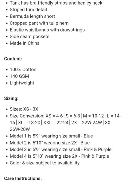 Carole Hochman Ladies' 4-piece Pajamas Set Purple Size XS ; NWT