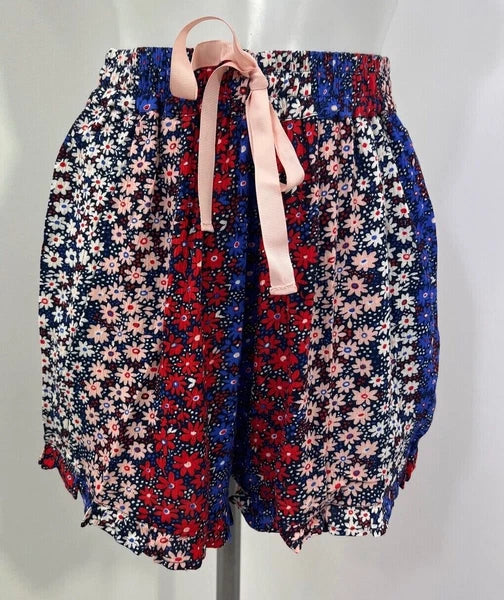 Ladies New Ex Chainstore Ditsy Print  Shorts & Top  PJs Set Size 8-22