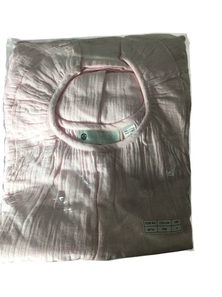 Ellas Simone Loungewear Set Women's Size Small Pink 100% Cotton Sleeveless
