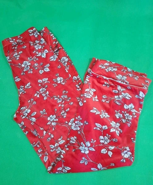 Secret Treasures Ladies Notch Collar Pajama Set - Small (4-6) Color- Red