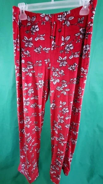 Secret Treasures Ladies Notch Collar Pajama Set - Small (4-6) Color- Red