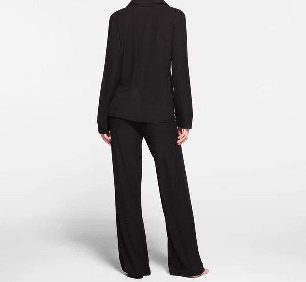 Skims Soft Lounge Sleep Set in Onyx , Size XS