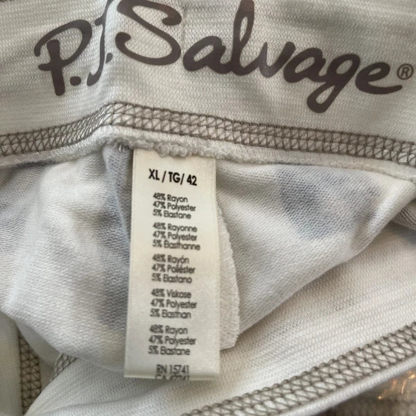 NWT PJ SALVAGE Womens XL CATS Lounge Shorts Super Soft Ivory Natural #PQ2