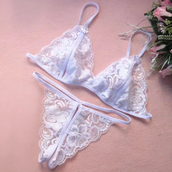 Sexy Lingerie Bra Underwear Panties Briefs Bikini Sleepwear Lace Women Babydoll