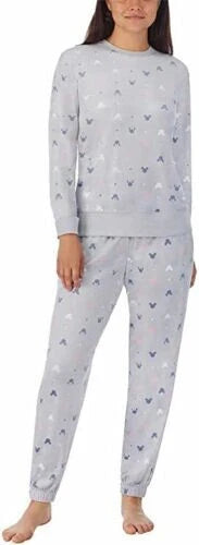 Disney Womens 2 Piece Silky Stretch Fleece Pajama Set - M