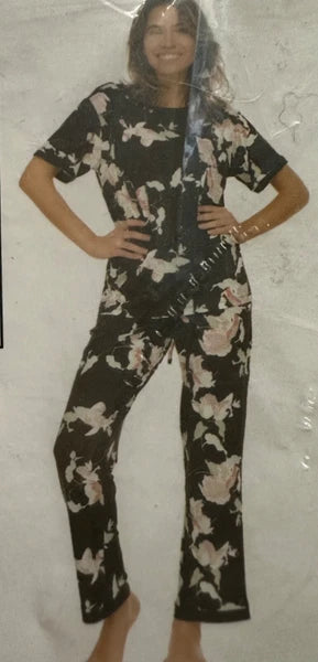 FN BY FLORA NIKROOZ WOMENS 2 PIECE SHORT SLEEVE PAJAMAS M SET PICK YOUR COLOR