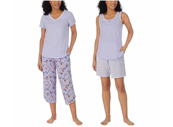Carole Hochman Ladies' 4-piece Pajamas Set Purple Size XS ; NWT