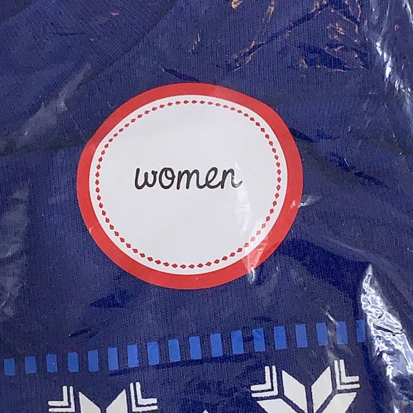 Family PJs Women's Size XS Blue Happy Pajamakkah 2 Piece Holiday Pajama Set NWT