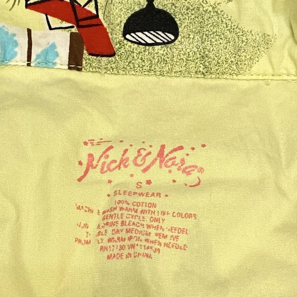 Nick And Nora Pajama Set Womens Small Flamingo Print Pool Top Capris