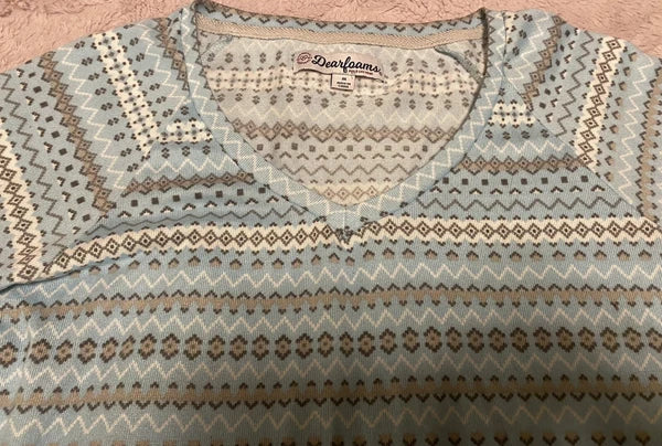 Dearfoams Fleece 2 Piece Pajama Set M