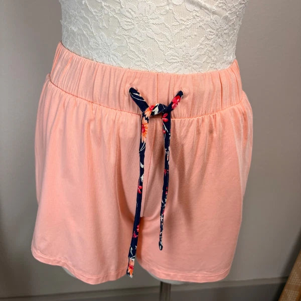 Lands' End XXS Tall ~ Navy Pink Floral Pajama Cooling 3 Piece Set -PR-NWOT *Read