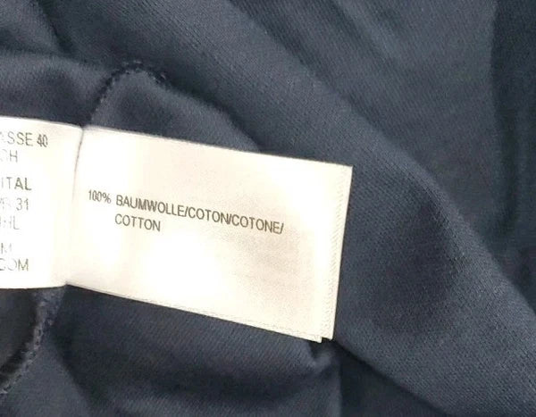 New Calidad Long Sleeve/Pant Pajama Set Navy/White Size Large