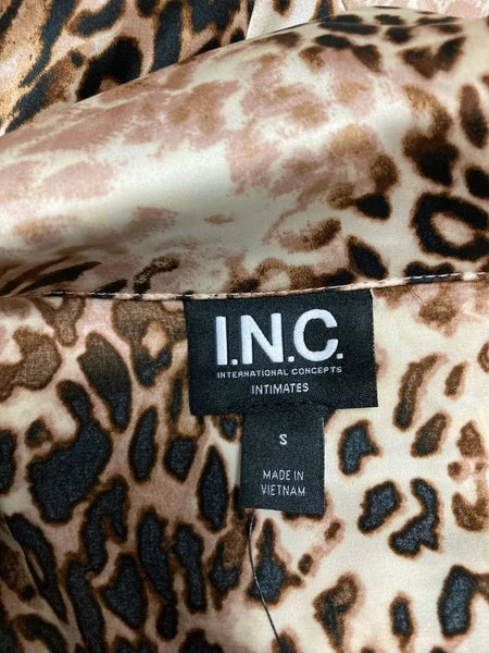 INC Pajama Set Top & Short Animal Print S