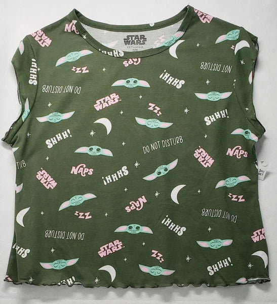 Disney Star Wars The Child 3-Piece Pajama Set Women's Size XL(16-18)/New