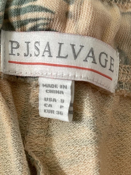 NWT PJ Salvage Small Peach Aloha Tropical Floral SOFT Pajama Lounge Shorts #PQ5