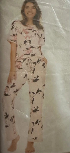 FN BY FLORA NIKROOZ WOMENS 2 PIECE SHORT SLEEVE PAJAMAS M SET PICK YOUR COLOR