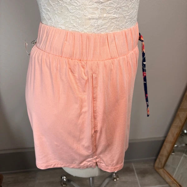 Lands' End XXS Tall ~ Navy Pink Floral Pajama Cooling 3 Piece Set -PR-NWOT *Read
