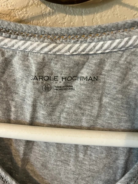 Set Of 2 Carol Hockman Gray Pajama Tops  Size XL