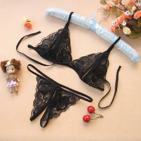 Sexy Lingerie Bra Underwear Panties Briefs Bikini Sleepwear Lace Women Babydoll