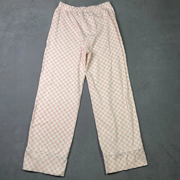 Kerri Rosenthal Pajama Set Womens Small Betty Heart Button Up Lounge Sleepwear