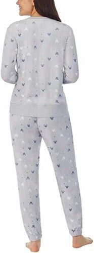 Disney Womens 2 Piece Silky Stretch Fleece Pajama Set - M