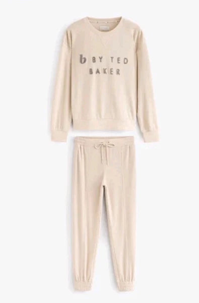 Ted Baker Size 16 Womens Waffle Pyjamas Joggers Loungewear Set BNWT