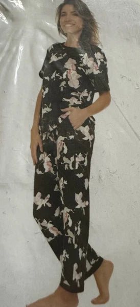 FN BY FLORA NIKROOZ WOMENS 2 PIECE SHORT SLEEVE PAJAMAS M SET PICK YOUR COLOR