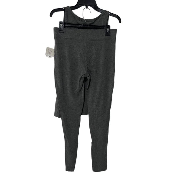 ALFANI WOMENS MEDIUM PAJAMAS MODAL LOUNGE SET TANK TOP & LEGGINGS GRAY NEW