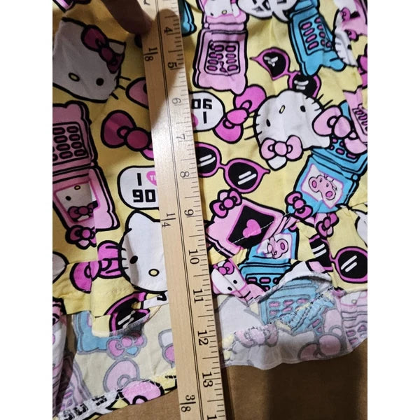 Sanrio Hello Kitty Womens Tank Top And Shorts Pajama Sleepwear Set Sz L 12-14